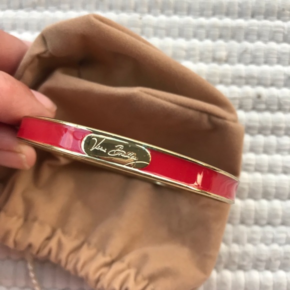 Vera Bradley Jewelry - Vera Bradley Red Gold Bangle 8.5”